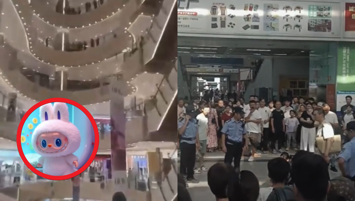Mujer se lanza en centro comercial al no conseguir un Labubu y muere; así fue el impactante momento
