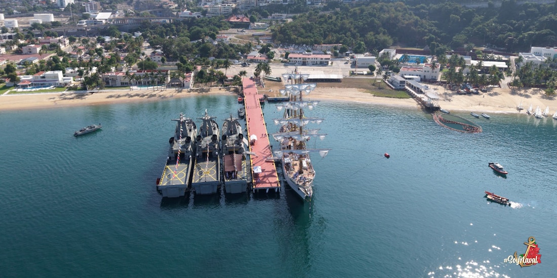 Buque Escuela Cuauhtémoc arribó a su puerto base en Acapulco, Guerrero.