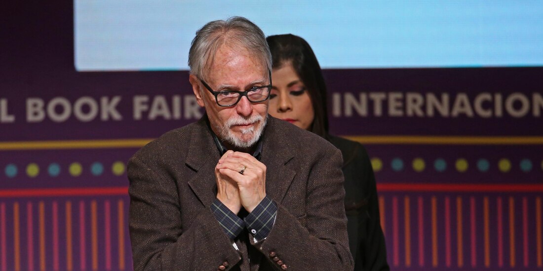 David Huerta, en la FIL Guadalajara de 2019.