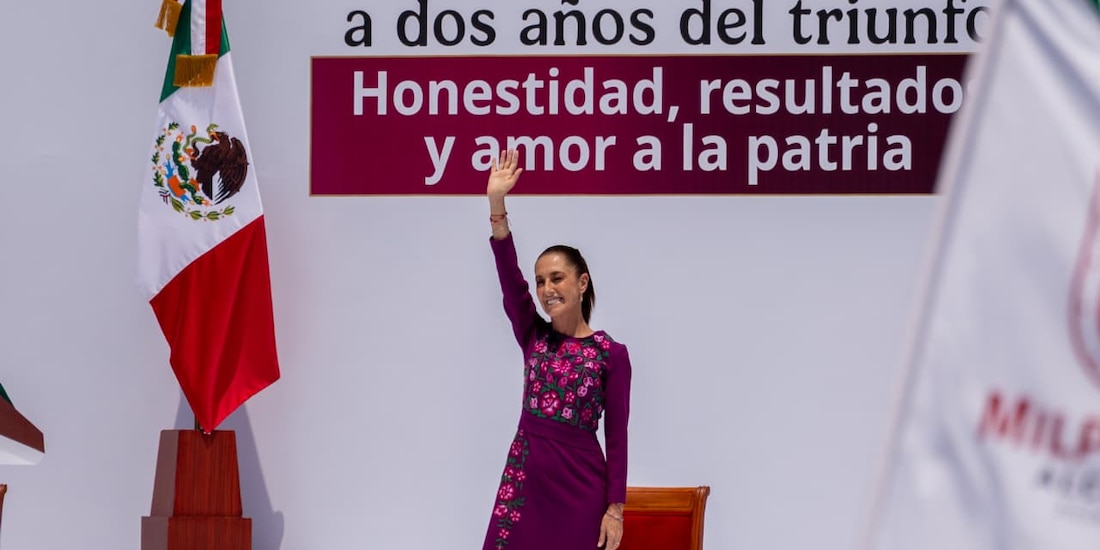 Claudia Sheinbaum agradeció la confianza de quienes, hace dos años, votaron por construir el Segundo Piso de la Transformación.