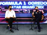 Toto Wolff y Christian Horner, en conferencia de prensa.