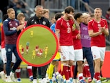 Christian Eriksen se desplomó en la cancha en el amistoso entre Dinamarca y Ucrania.