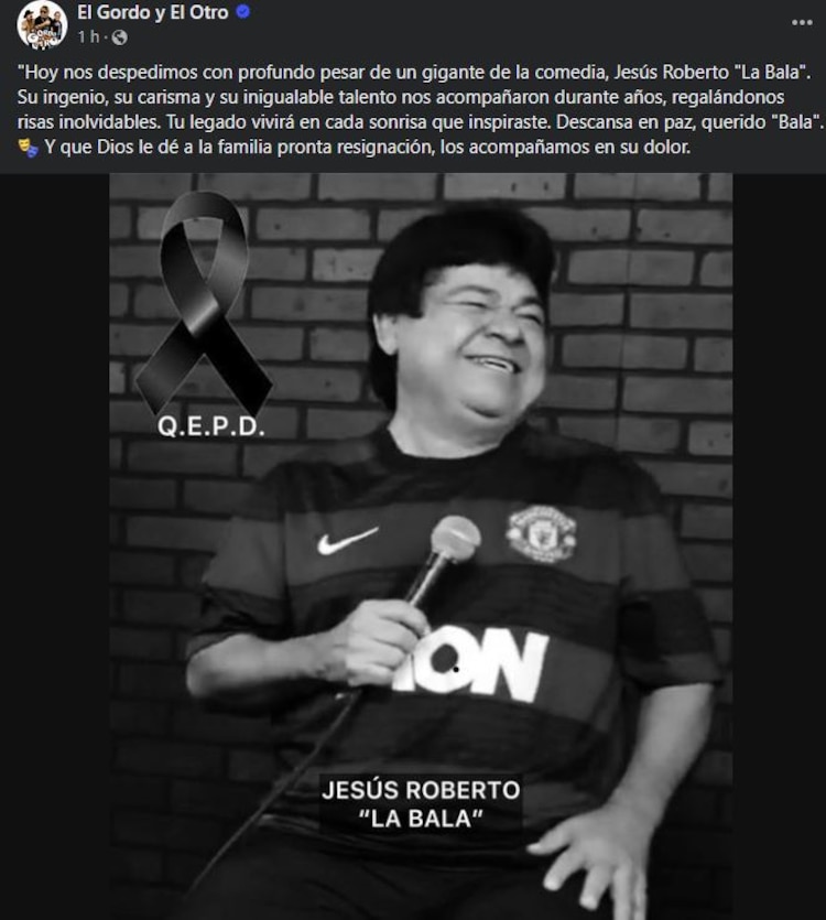 Muere Jesús Roberto La Bala