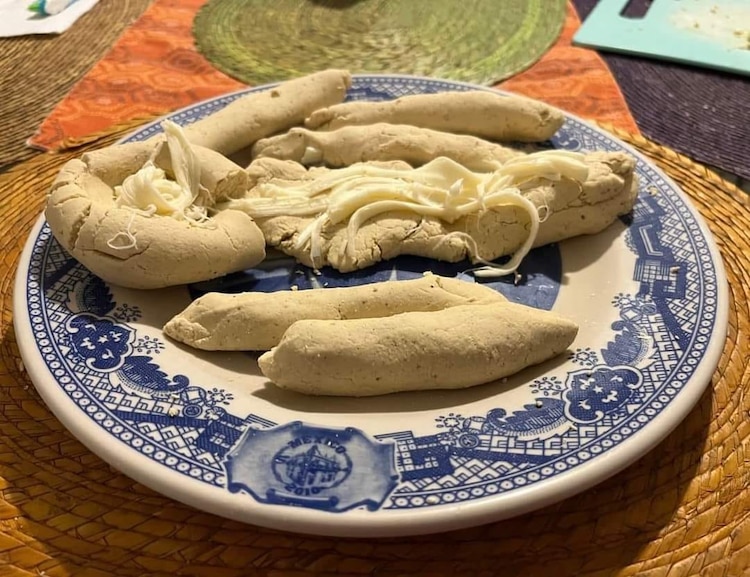 Estos 'tamaliens' son fritos, por cierto.