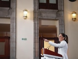 La Presidenta de México en Palacio Nacional.