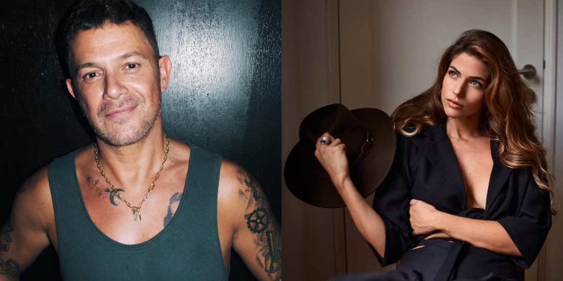 Alejandro Sanz y Stephanie Cayo