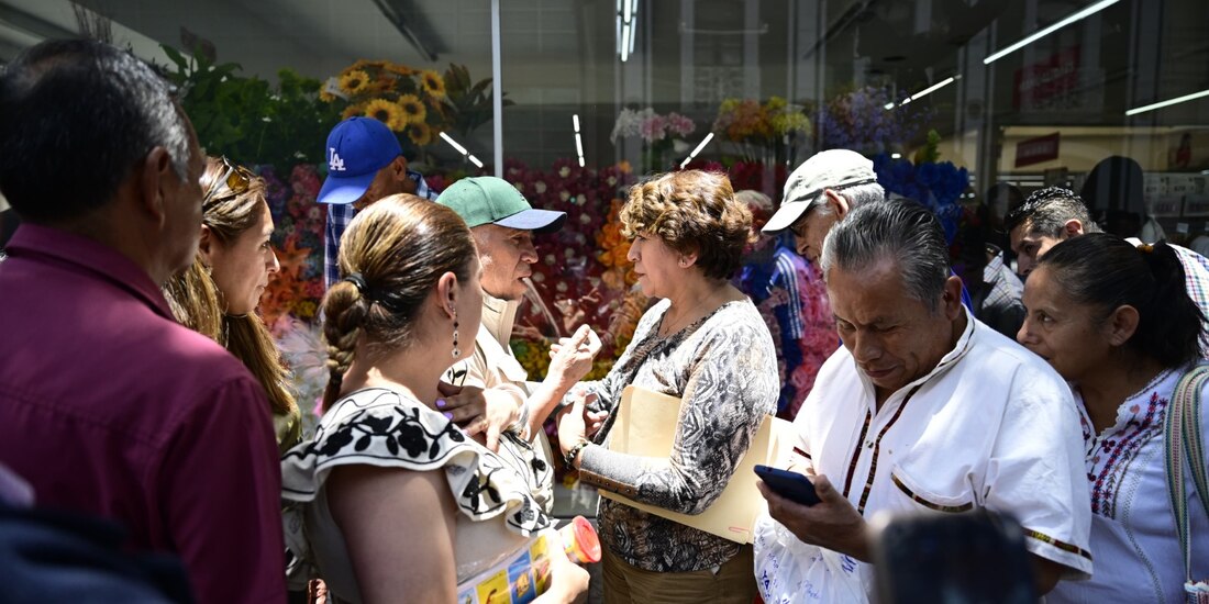 La gobernadora del Estado de México, Delfina Gómez