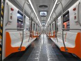 Así luce por dentro el nuevo tren de la Línea 1 del Metro, que cuenta con 72 cámaras de vigilancia y 36 pantallas para informar a los usuarios