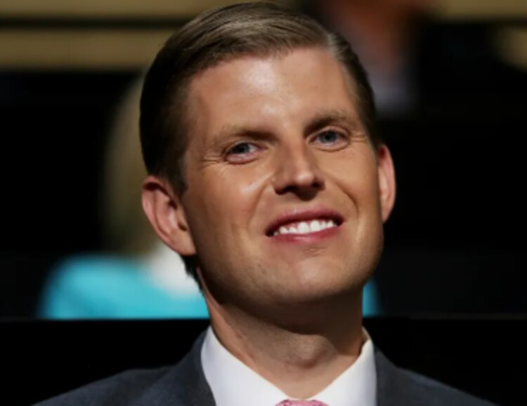 Eric Trump, el hijo más joven de los tres que tuvo Donald Trump con Ivana Trump.