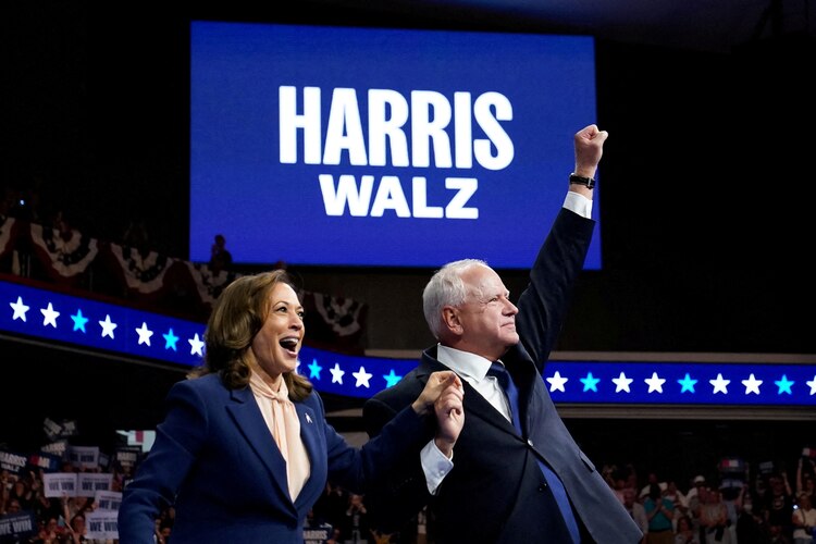 El pasado 6 de agosto, Kamala Harris decidió hacer pública la selección de Walz para acompañarla en las próximas elecciones.