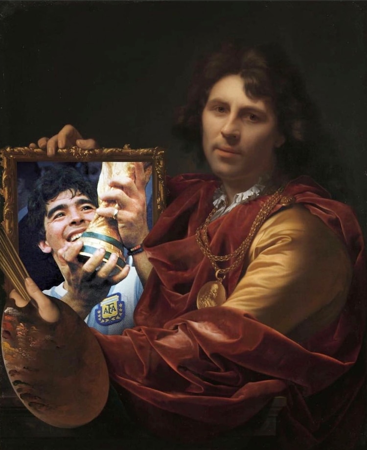 A partir del autorretrato con familia de Adriaen van der Werff, óleo, 1699, Rijksmuseum, Ámsterdam.