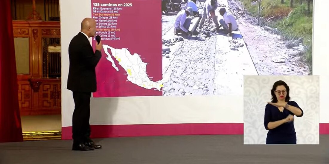 Se construirán 83 caminos con una extensión total de 135 kilómetro