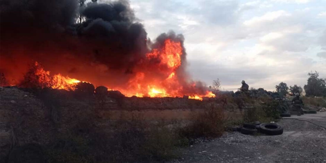 Incendio al interior del Parque Cuitláhuac