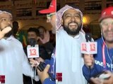 Vestidos de qataríes, hinchas mexicanos asustaron a un periodista chileno en pleno enlace desde Qatar, sede de la Copa del Mundo 2022.