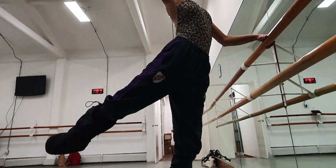 La bailarina posa para La Razón, en un salón de la CND.