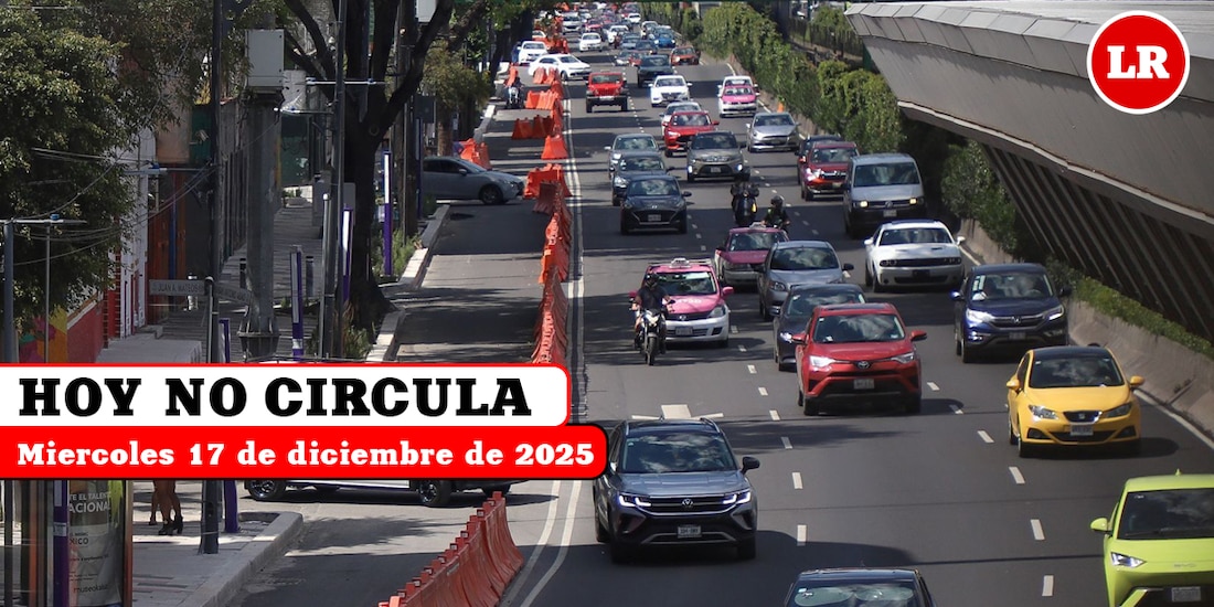 Te decimos cómo aplica el Hoy No Circula aplica este miércoles 17 de diciembre de 2025 en la Ciudad de México y el Estado de México.