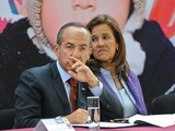 (Archivo) Felipe Calderón y Margarita Zavala.