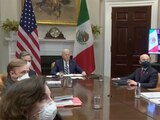 La tarde de este lunes se lleva a cabo encuentro virtual entre los presidentes de Estados Unidos, Joe Biden, y de México, Andrés Manuel López Obrador.