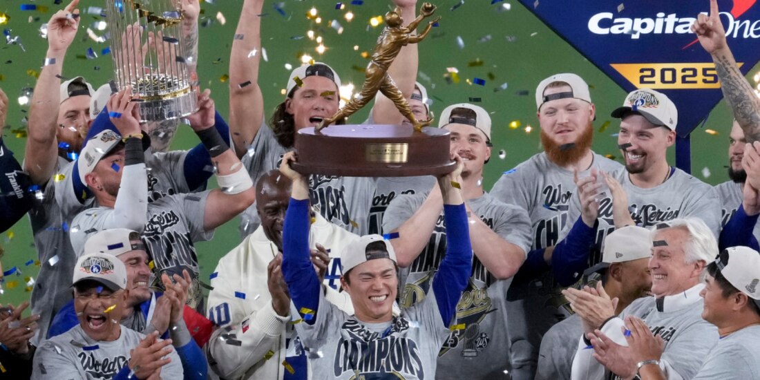 Yoshinobu Yamamoto es el MVP de la Serie Mundial.