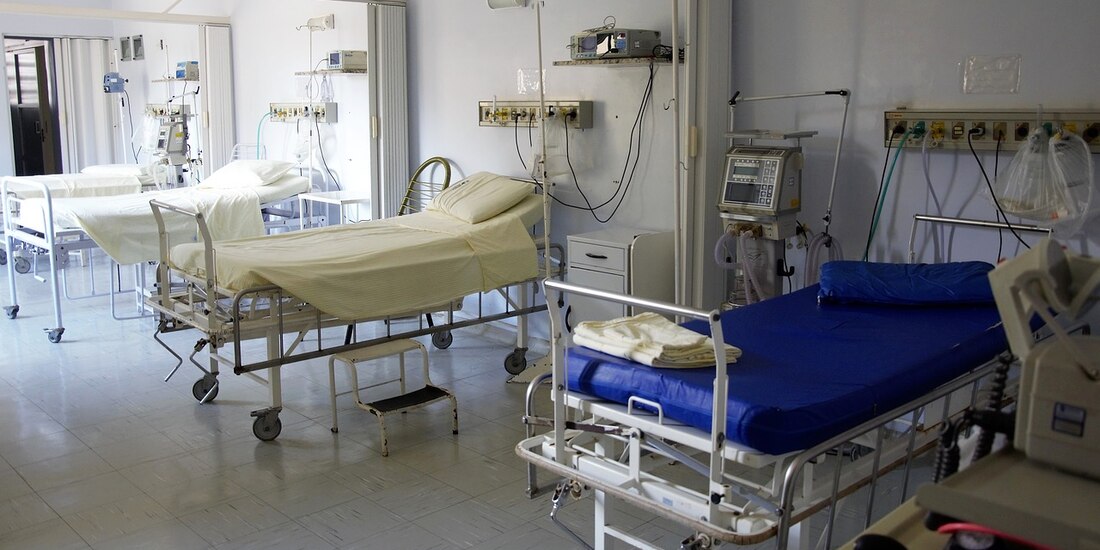 Camas en un hospital