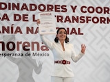 la legisladora con licencia, el pasado lunes, al ser designada por la 4T.