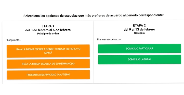 Etapas de preinscripción educación básica Sinaloa