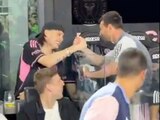 Peso Pluma y Lionel Messi se encontraron momentos antes del duelo entre Inter Miami y Cincinnati.