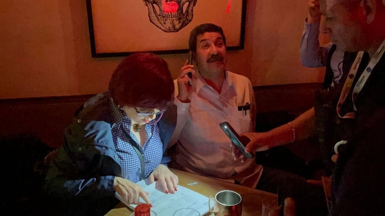 El exgobernador de Chihuahua, Javier Corral. durante el intento de su detención, el 14 de agosto de 2025.
