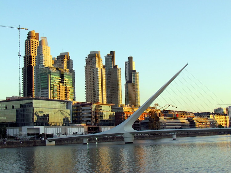 Puerto Madero, en Buenos Aires, Argentina.