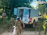 Marina asegura 834 kilogramos de presunta cocaína en Tonalá, Chiapas.