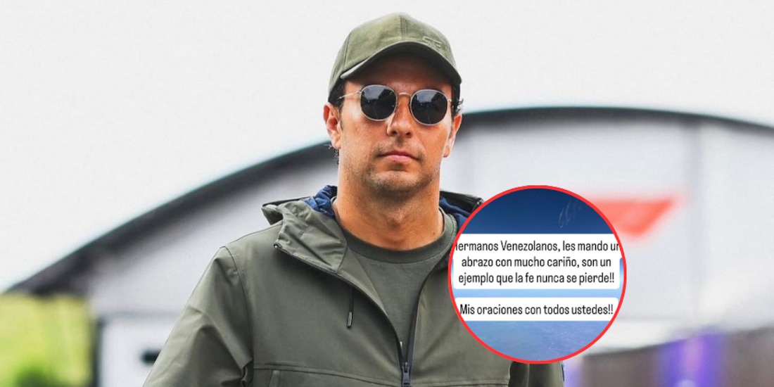 Checo Pérez publicó un mensaje para la gente de Venezuela.