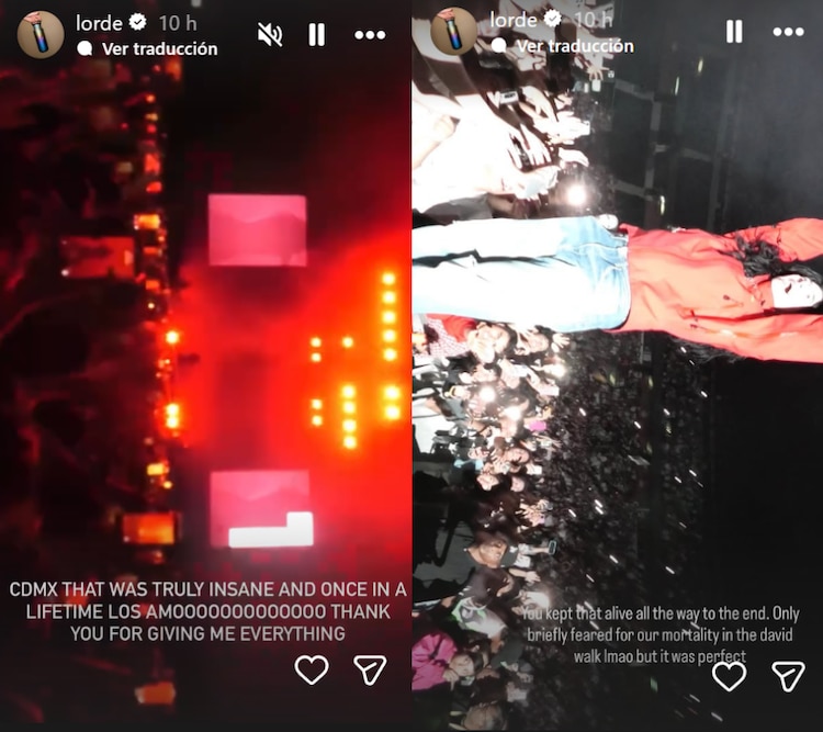 Las historias de Instagram de Lorde
