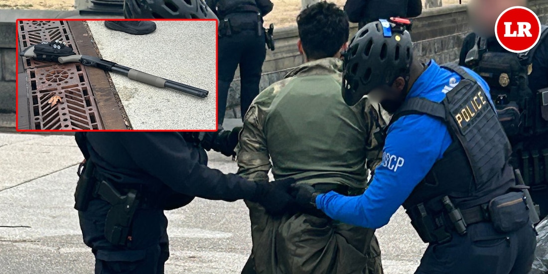 Individuo portaba una escopeta cargada al momento de ser detenido afuera del Capitolio.