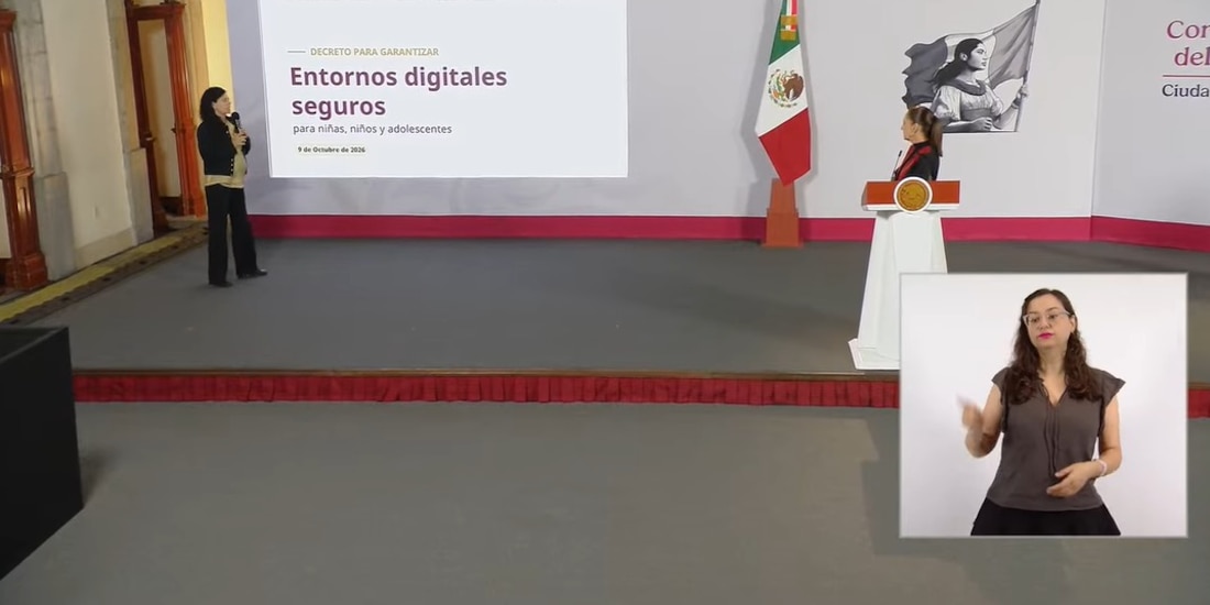 Luisa María alcalde en la Mañanera de la Presidenta Claudia Sheinbaum.