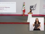 Luisa María alcalde en la Mañanera de la Presidenta Claudia Sheinbaum.