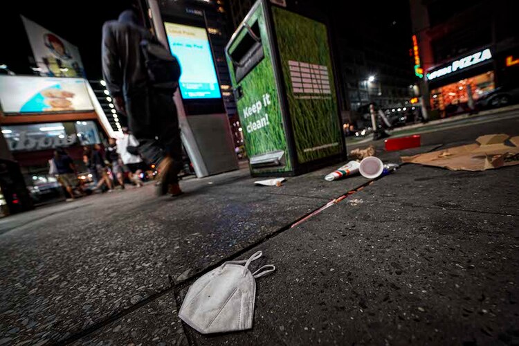 La octava avenida, en Nueva York.
