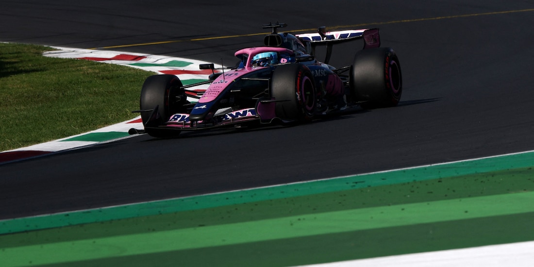 El Alpine de Pierre Gasly en la clasificación del Gran Premio de Italia de F1.