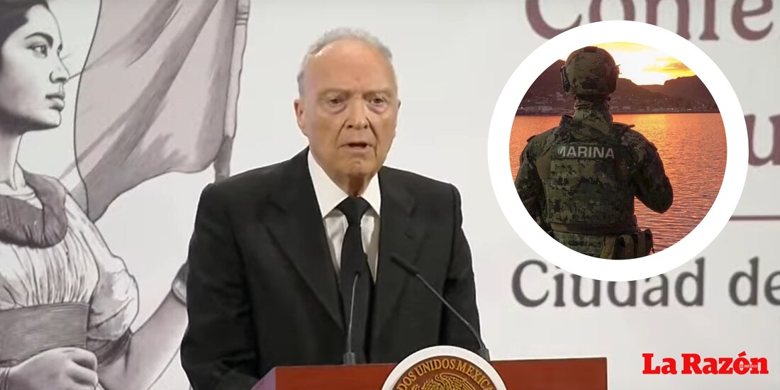 Alejandro Gertz Manero durante conferencia de prensa