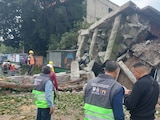 Derrumbe de edificio en la alcaldía Miguel Hidalgo