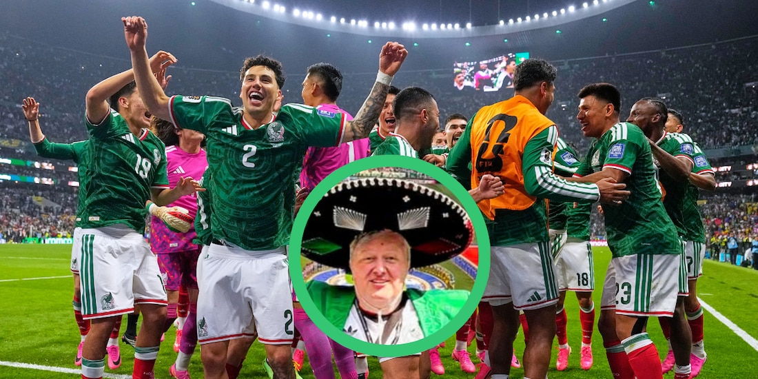 Un influencer inglés lloró de emoción tras una victoria de México en el Mundial 2026.