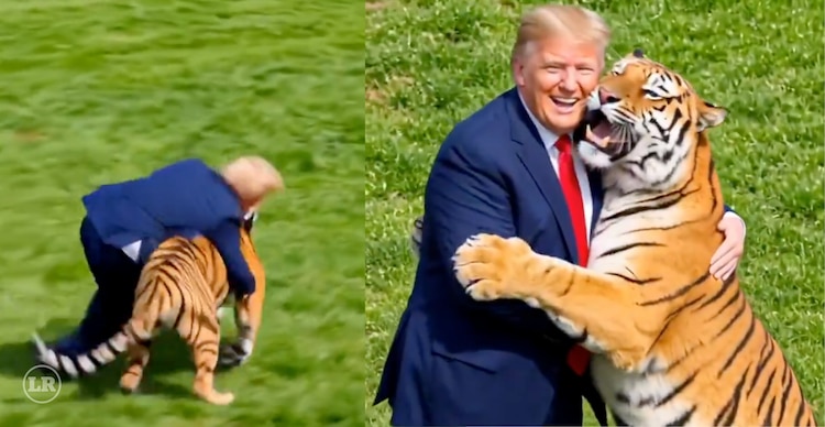 Video de Donald Trump con el tigre