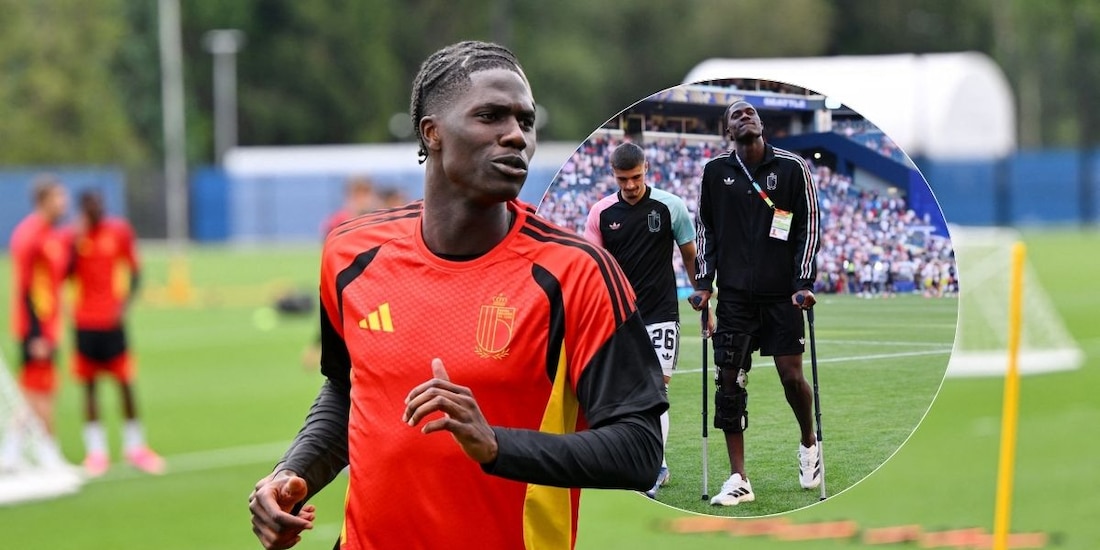 Amadou Onana, de Bélgica, sufrió fuerte lesión que lo dejará fuera del Mundial 2026.