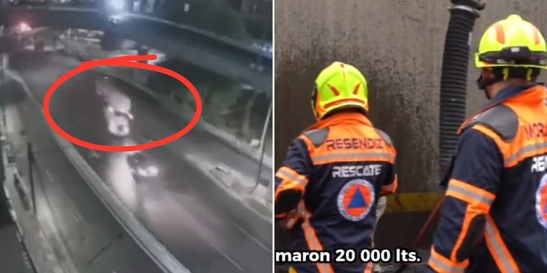 Una pipa volcó sobre Periférico Sur; alcaldía MH inició labores para atender accidente.