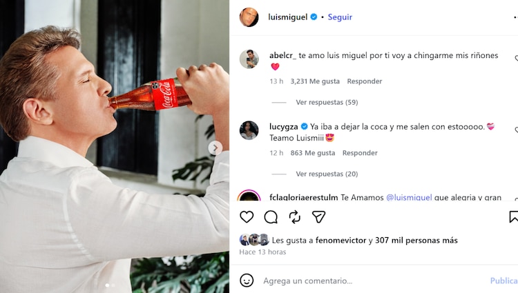 Campaña de Luis Miguel con Coca-Cola