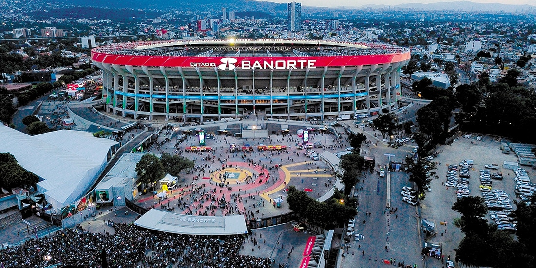 El estadio Banorte previo al partido entre México y Portugal, el 28 de marzo.