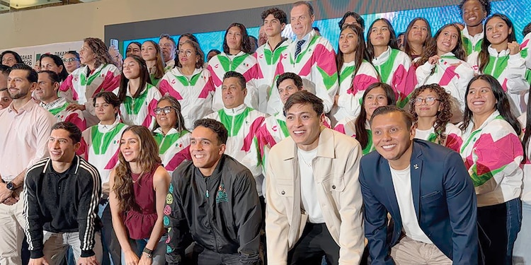 Deportistas, en la ceremonia