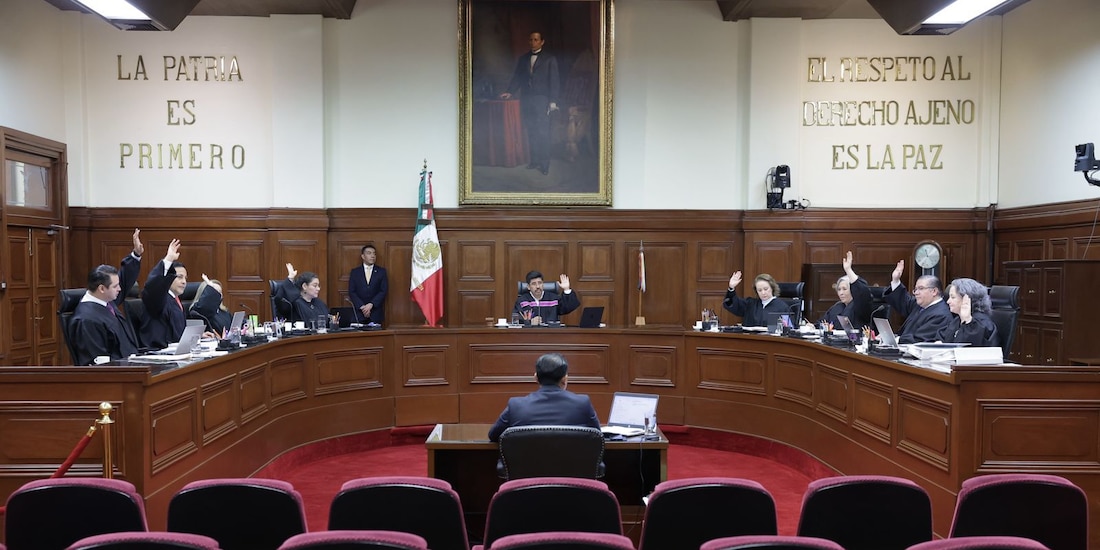 El Pleno de la Suprema Corte de Justicia de la Nación (SCJN), en sesión este lunes.