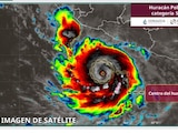 Imagen del huracán Polo.