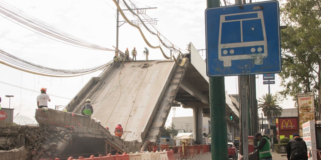 Salen 2 funcionarios por colapso en la L12