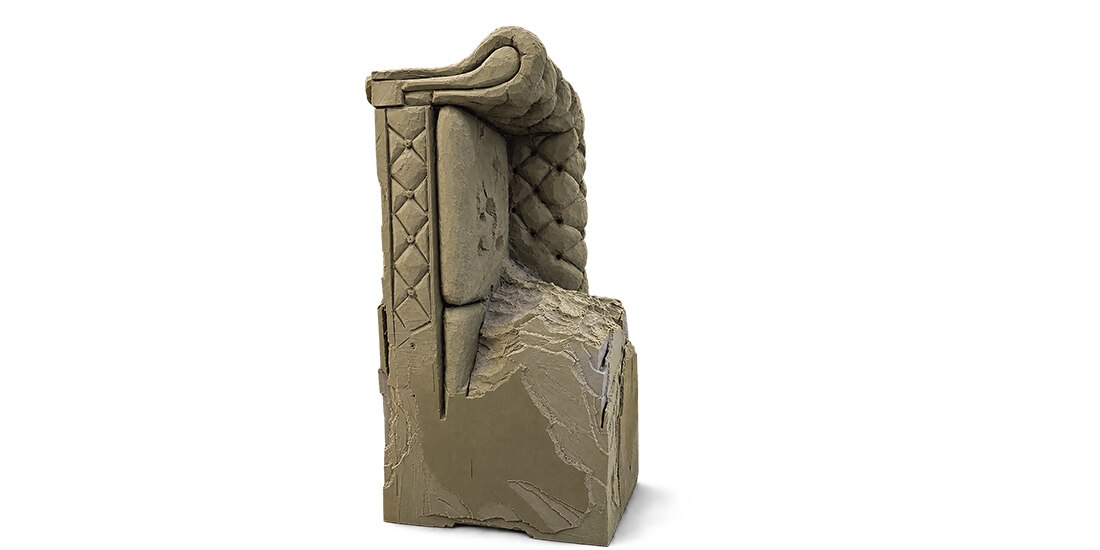 ESCULTURA que forma parte de la gale-ría Arróniz.